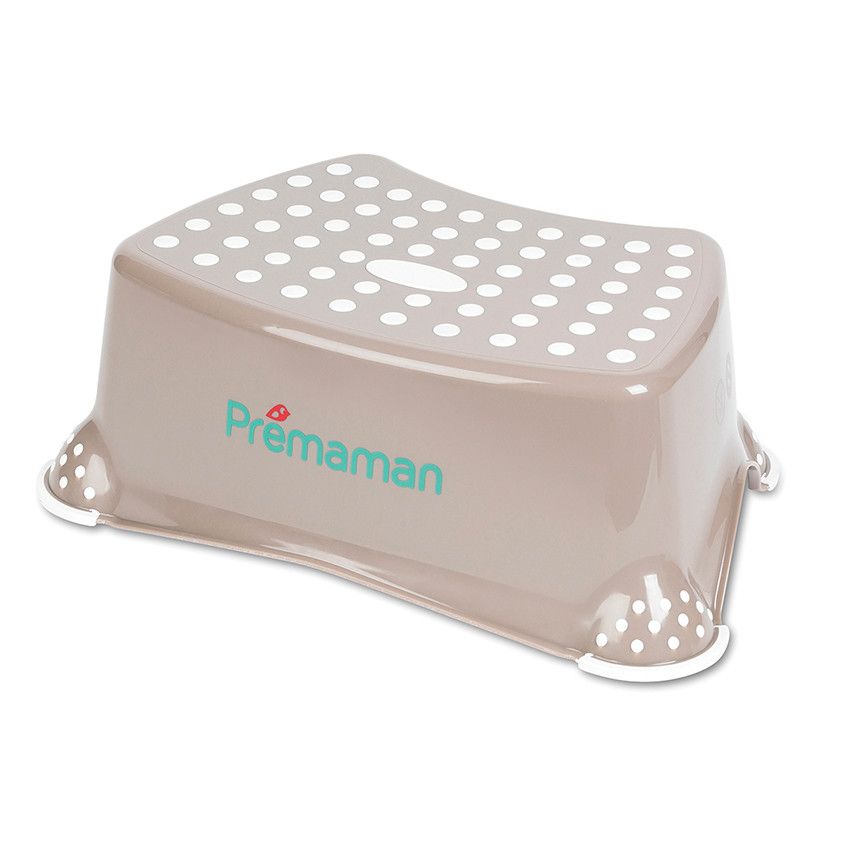 PREMAMAN Marchepied antid rapant Taupe Multicolore Pots