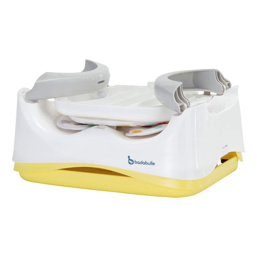 Badabulle Rehausseur De Chaise Confort Confetti Jaune Beige Rehausseur Et Chaise De Table Repas Orchestra