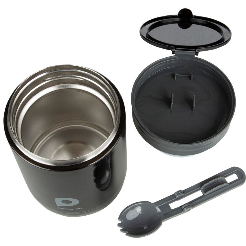 Premaman Thermos Milo Noir Gris Beige Rose Chauffe Biberons Repas Orchestra