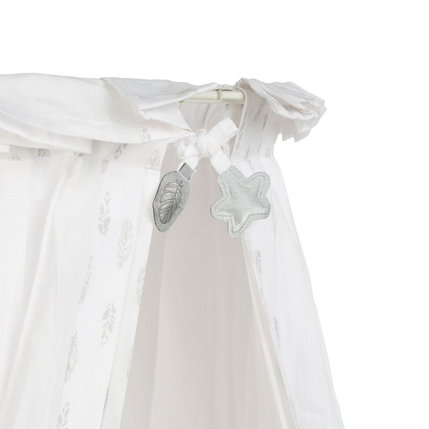 Premaman Tour De Berceau Et Ciel De Lit En Coton Blanc Decoration Sommeil Orchestra