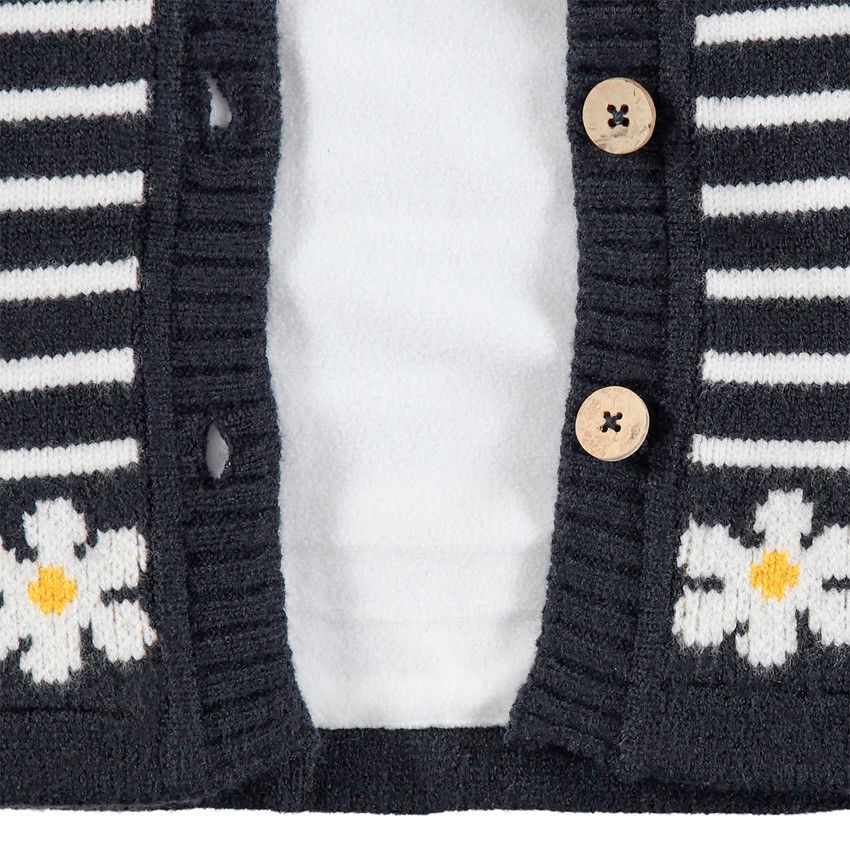Veste Bébé à Capuche Tricotée Main - Double Maille Couleur Cuivre/rouille, Taille 9-12 Mois