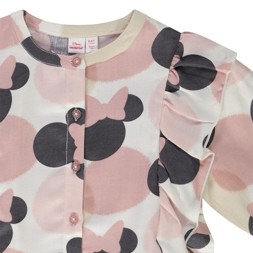 Tunique Fille DPAM 10 Ans - Couleur Beige, Manches 3/4, Coton/polyester, Occasion Très Bon état