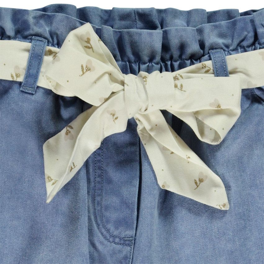 Short Bermuda Garçon Jeans Bleu - Taille 2/3/4 Ans, Neuf Avec étiquettes, Marque TRAX, Ceinture Incluse