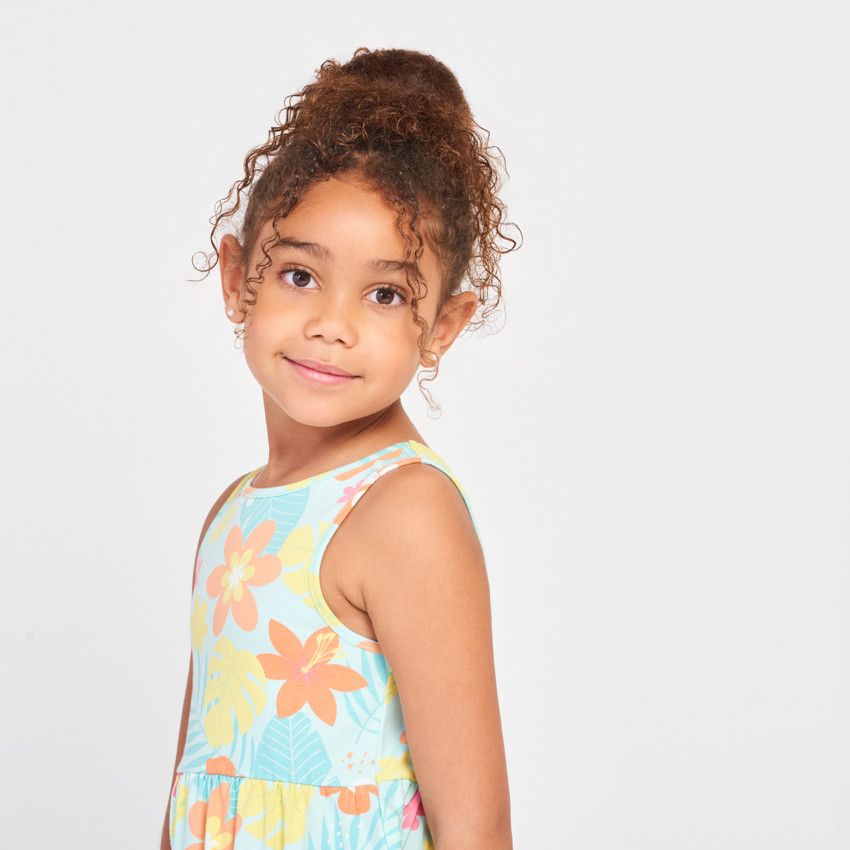 Robes Fille Polka Dot Manches Longues à Plis décontractée Tutu Robe d