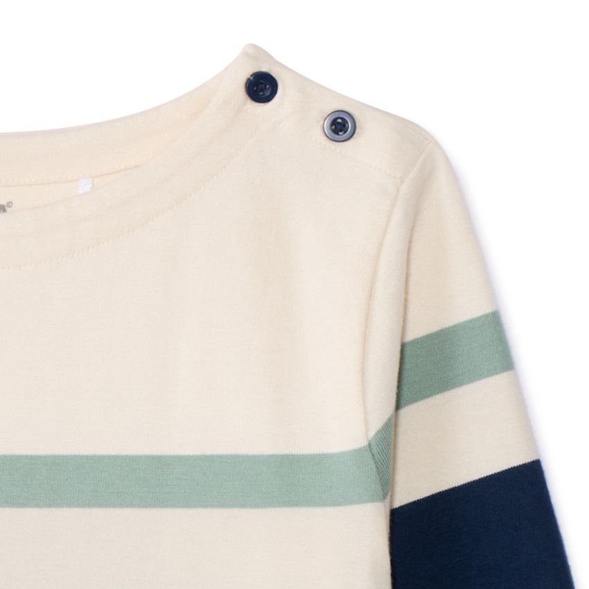 Anorak Cocon Garçon 2019 Rayures bleues 12 mois Noukies