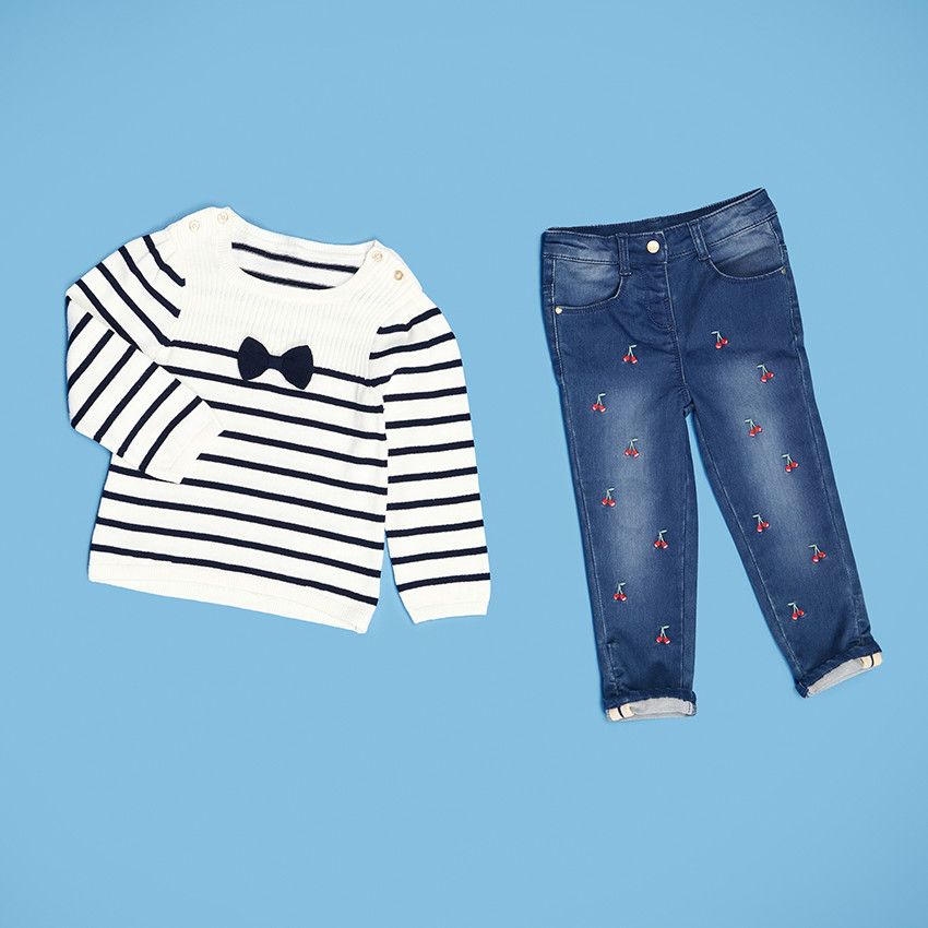ACMEDE Salopette Jeans Bébé Fille Garçon Réglable - Denim Confortable Avec Bretelles Pour 6 à 24 Mois Et 3 Ans