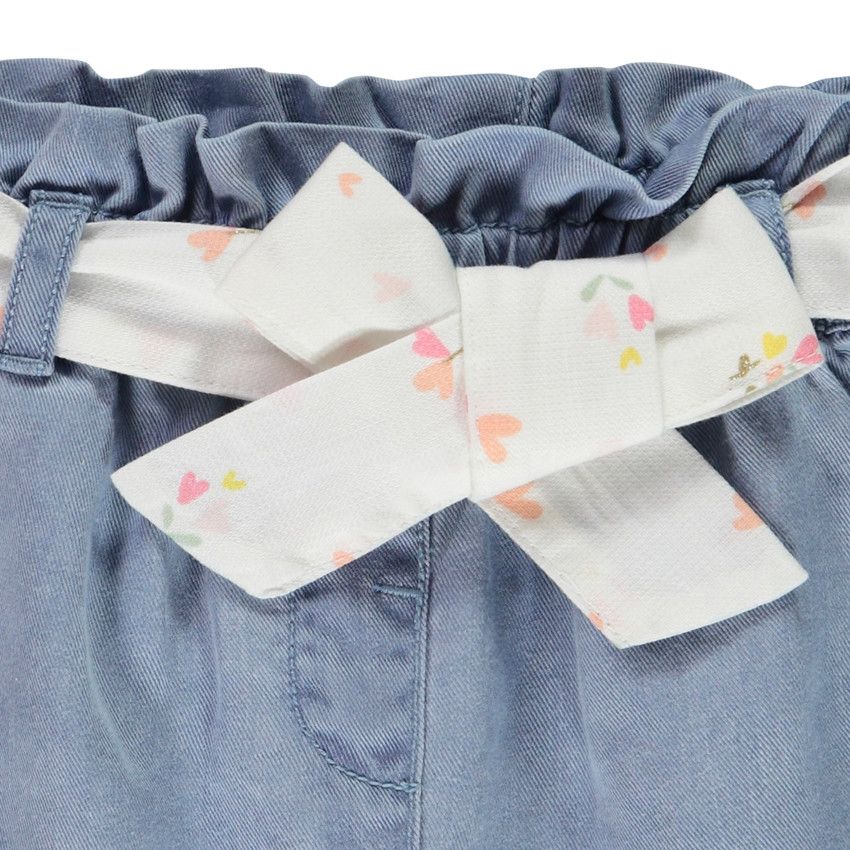 Robe Bébé Fille Pippa & Julie 24 Mois - Rayures Et Fleurs Roses Avec Ceinture - Neuf Avec étiquette