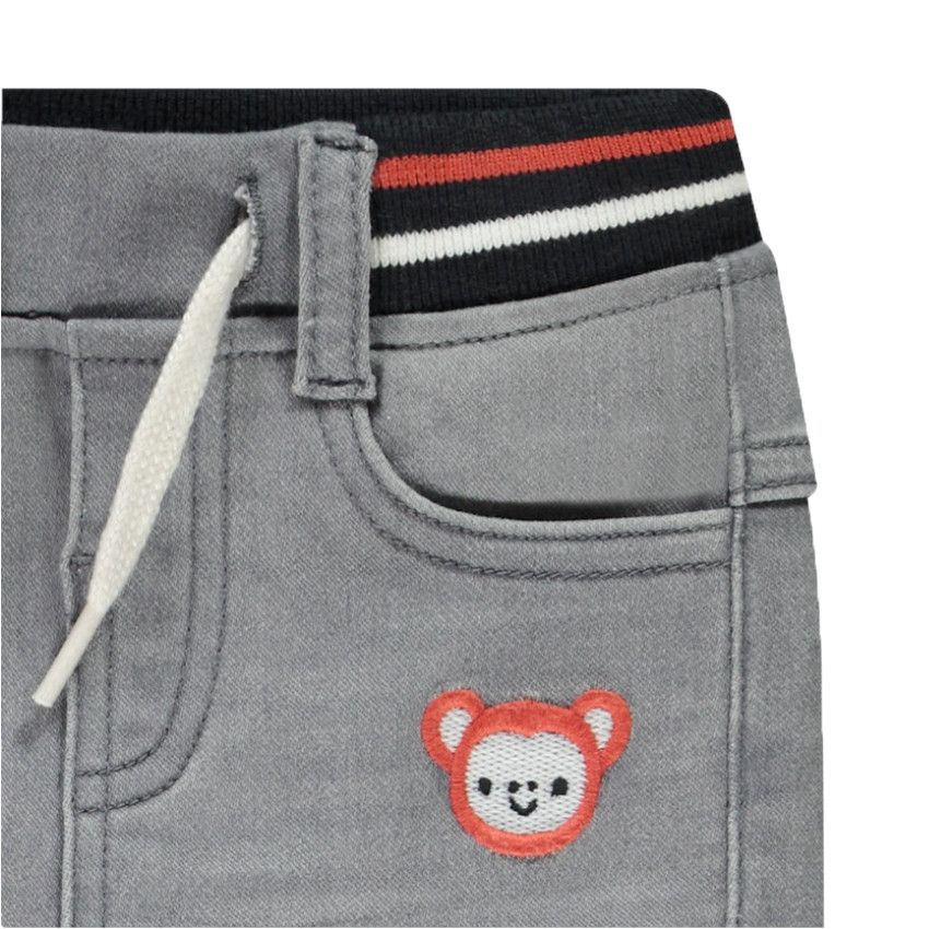 INEXTENSO Combinaison courte jersey bleue bébé garçon pas cher