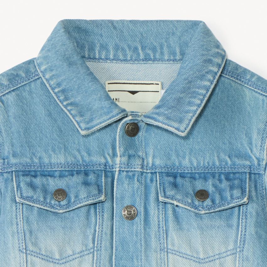 UnoSheng Veste En Jean Enfant Boutonnée – Style Vintage, Doux Coton, Pour Bébé Fille Et Garçon, Look Décontracté Tendance
