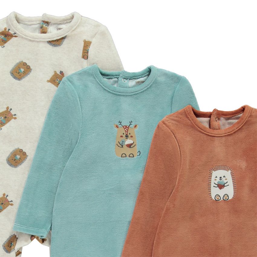 NEXT Lot De 3 Dors-Bien Bébé - Pyjamas Confortables Et Doux
