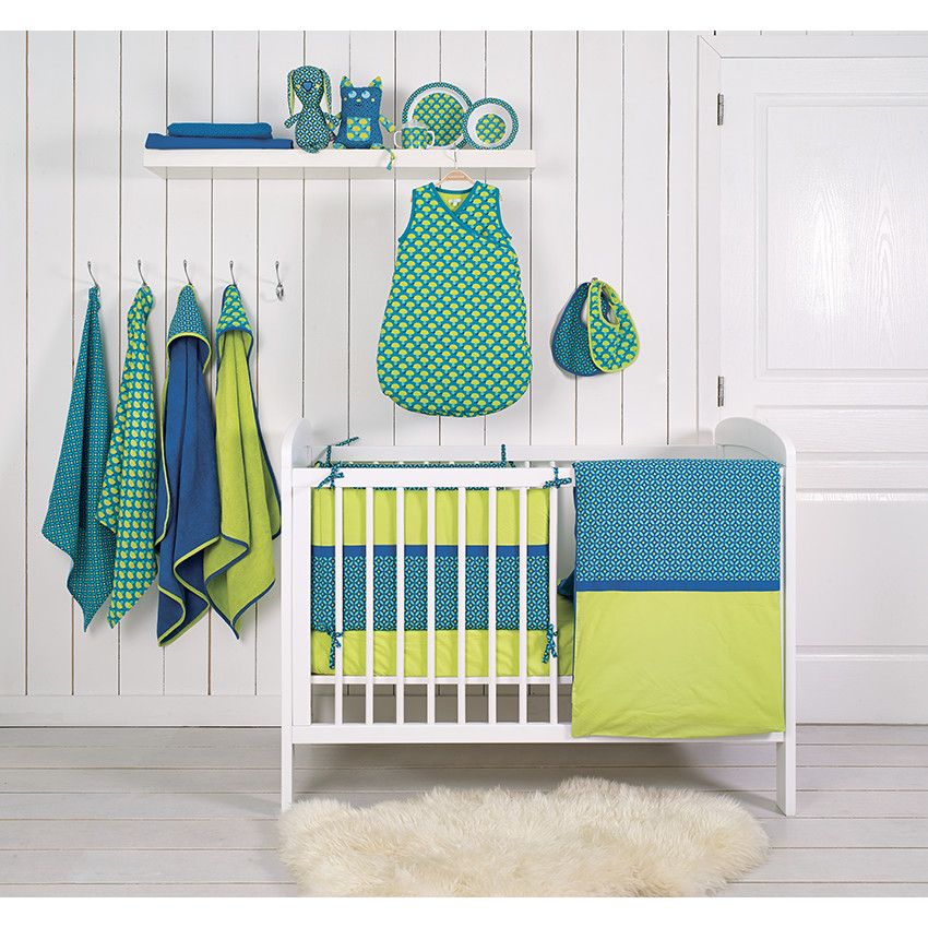 Premaman Set De Lit Avec Housse De Couette Imprime Fantaisie Et Taie D Oreiller Vert Literie Sommeil Orchestra