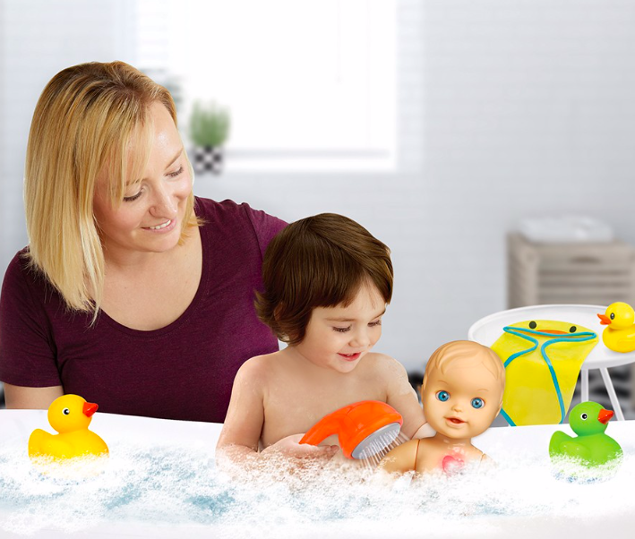 VTECH JOUET DE BAIN LITTLE LOVE - VALENTIN PREND SON BAIN BLANC ...