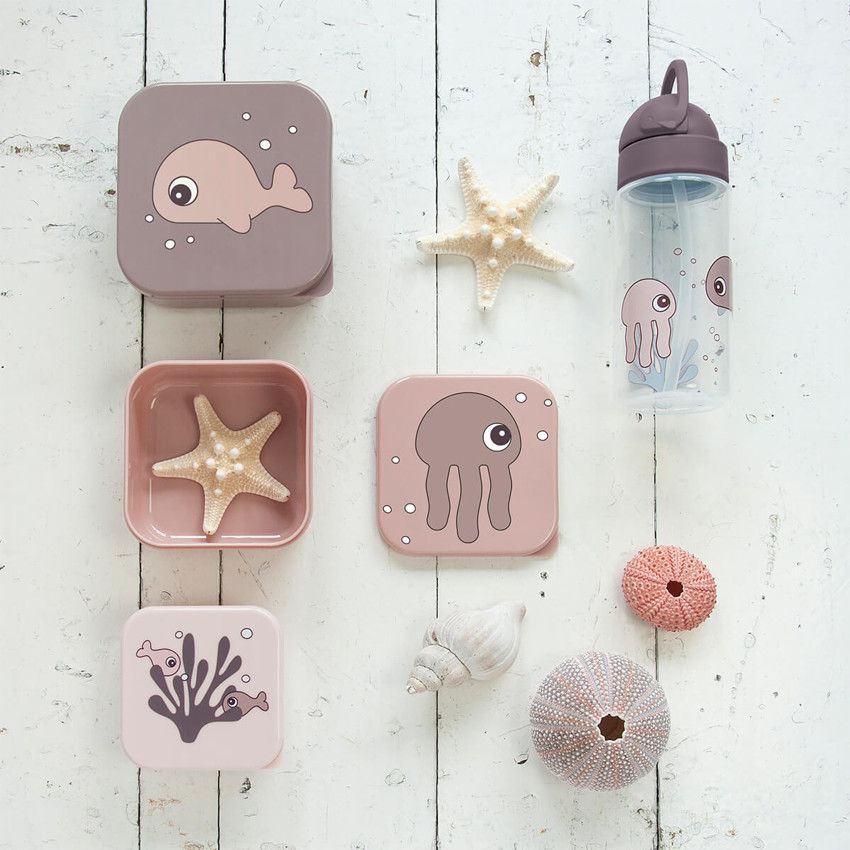 Gourde Avec Paille Playground Rose - Done By Deer - Bouteille Anti-Fuite Pour Enfant, École Et Sorties
