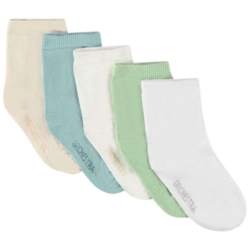 Adorel Lot De 9 Chaussettes Sport Coton Garçon Enfant - Couleurs Unies - Tailles 31-38