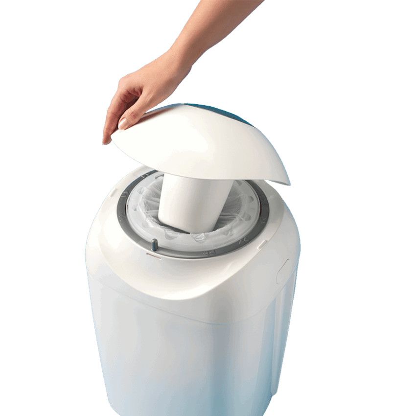 Sangenic Poubelle à couches Tec Blanc Blanc Accessoires bain et