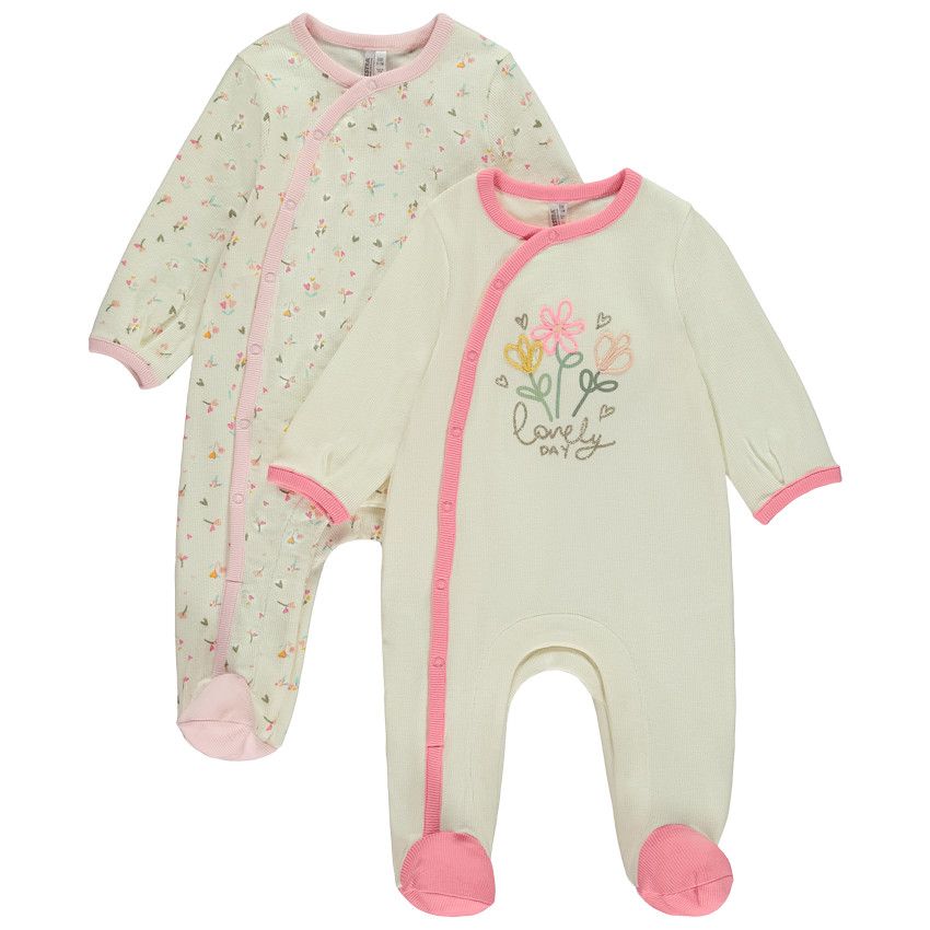 Pyjama Bébé à Double Fermeture Éclair - Lot De 3 - Marque NEXT