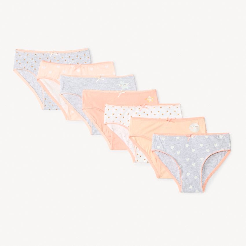 Lot de 7 culottes fille pas cher