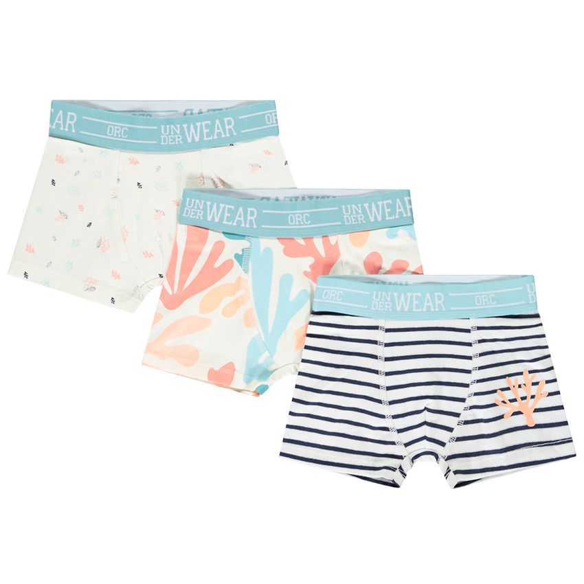 Lot de 3 boxers Paris en coton petit garçon variante 1 | Petit Bateau