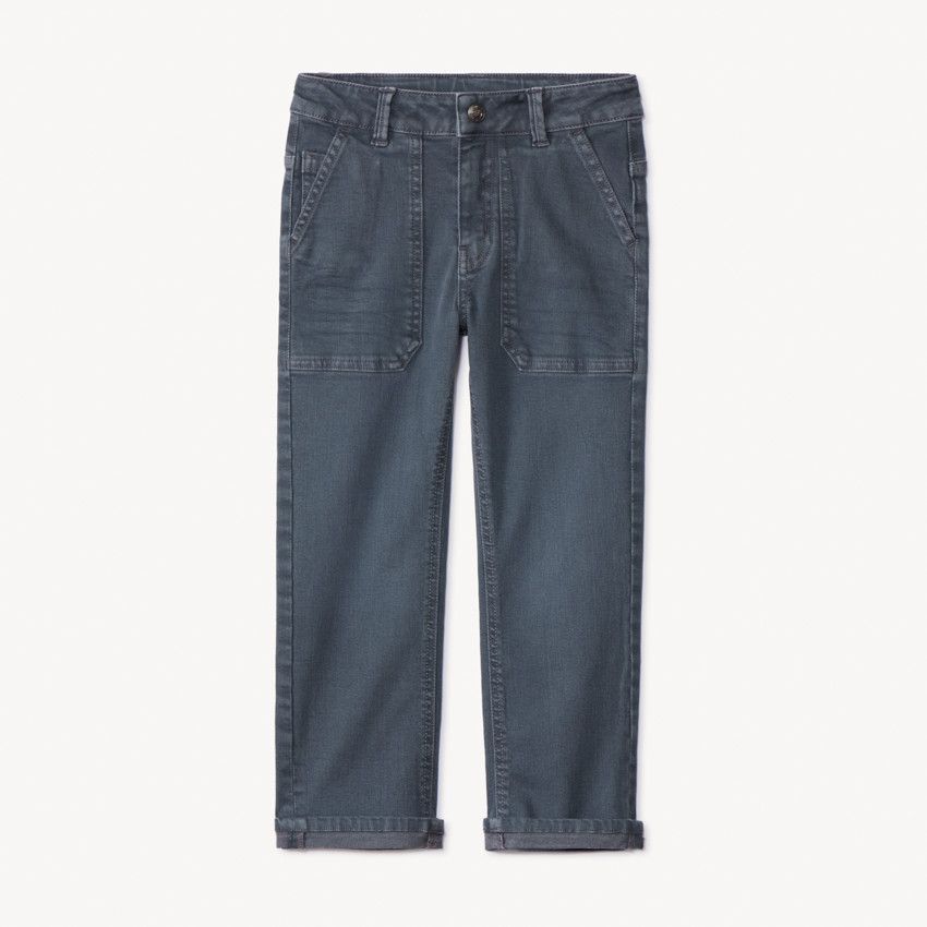 Jean Baggy Garçon 4-12 Ans - Denim Vintage, Coupe Droite, Taille élastique - Style Hip Hop Y2k Décontracté - 1