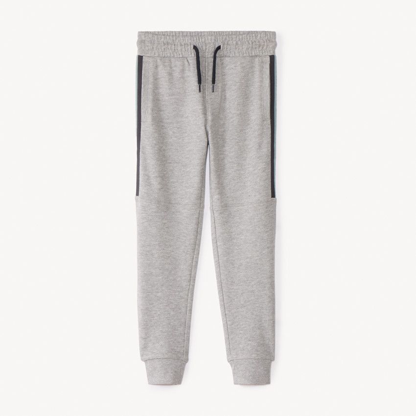 VERTBAUDET Pantalon Jogging Garçon Molleton Gris – 14 Ans – Style Sport & Décontracté