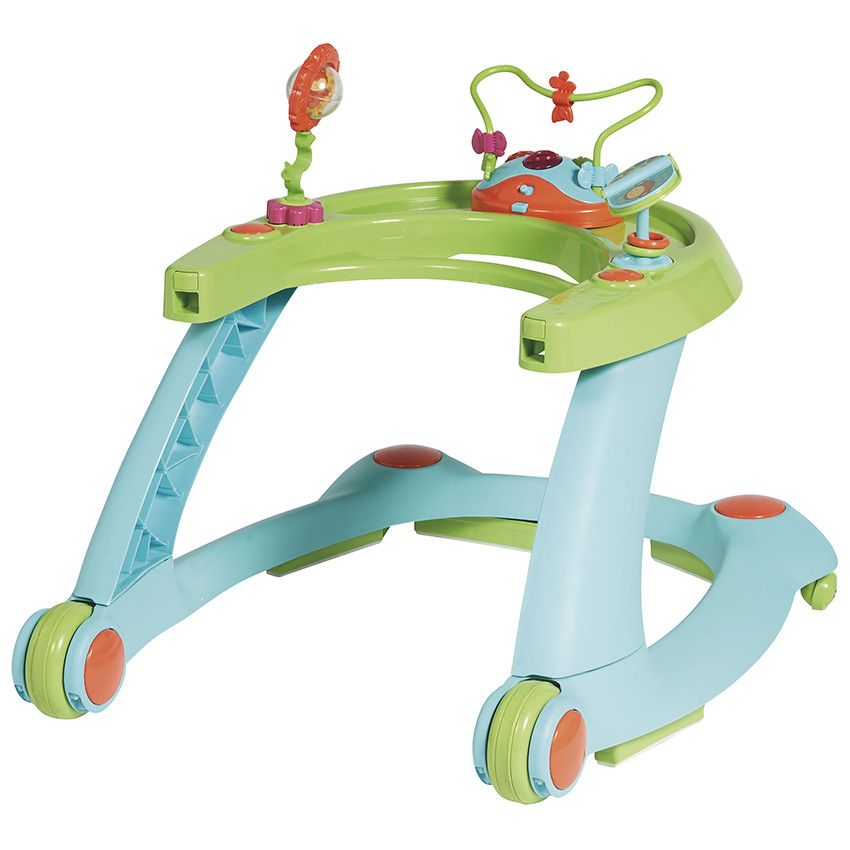 PREMAMAN Trotteur 2 en 1 - Bleu/Vert Beige - Trotteurs - Ãveil et jeux - Orchestra