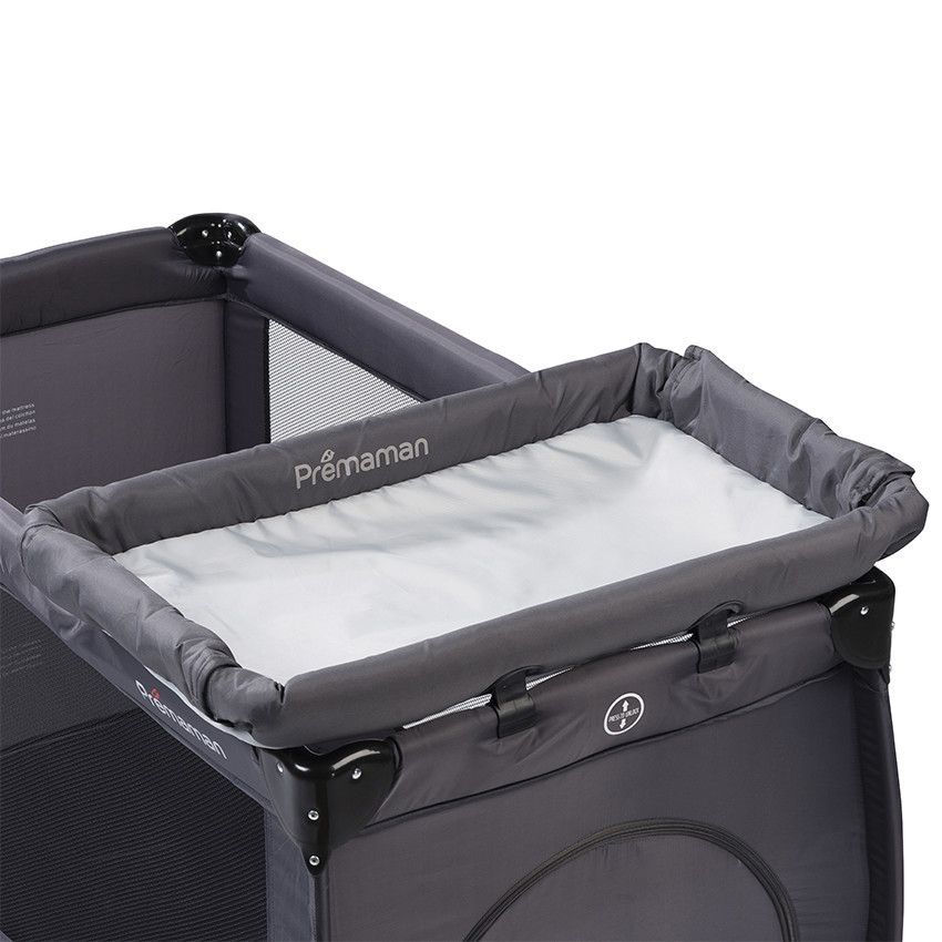 PREMAMAN Matelas à langer pour lit de voyage Blanc - Matelas de voyage ...