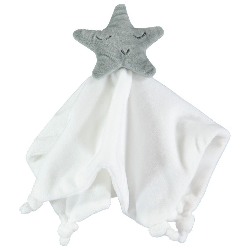 Twistshake Peluche avec Doudou Plat Carré Mouchoir en Polyester, Doudou et Peluches d'éveil et de Premier Age, Jouet Adorable pour Enfant avec Tissu Doux, Ours en Peluche, Cadeau Naissance, 19 x 12