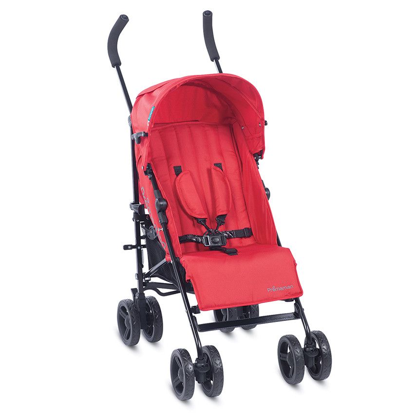 PREMAMAN Poussette canne Izy Rouge Beige Poussettes Poussettes Orchestra