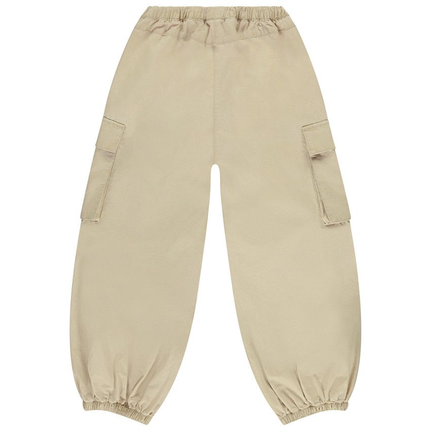 Pantalon Cargo Fille 4-13 Ans - Style Militaire Baggy Taille Élastique Confortable Et Tendance