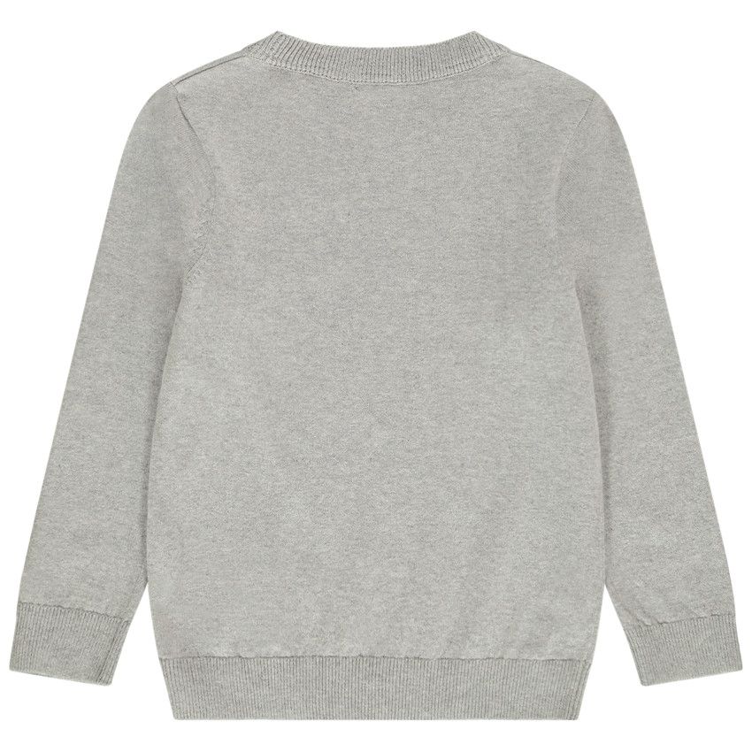 Pull pull gris polyester garçon Aribas taille 12 ans pull