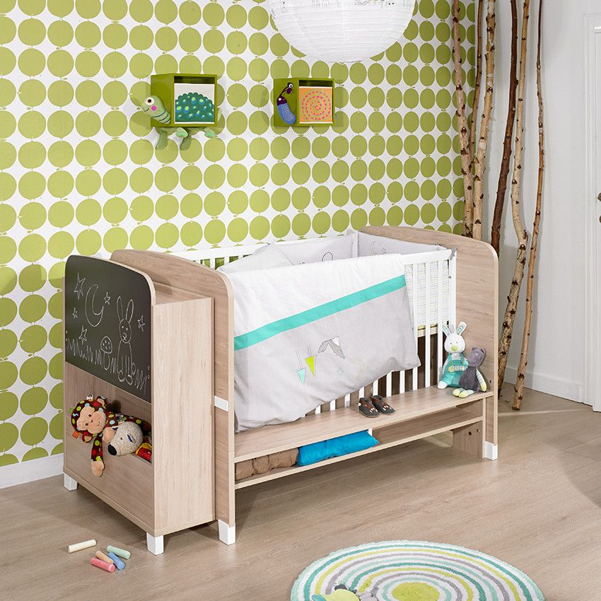 PREMAMAN Tour de lit avec motifs brodés Beige Literie