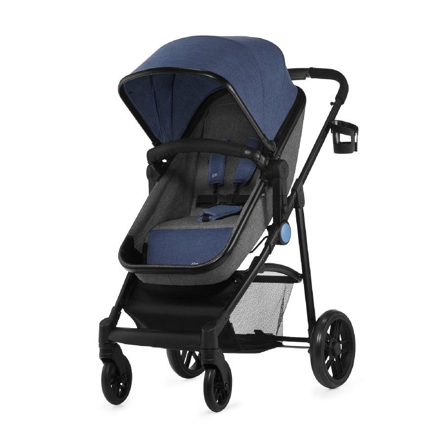 Poussette 3en1 KINDERKRAFT XMoov - Nacelle + Siège Auto 0-13kg - Système Voyage - Noir